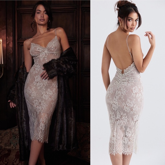 House of CB Dresses & Skirts - House of CB Serelle Lace Midi Dress SOLD